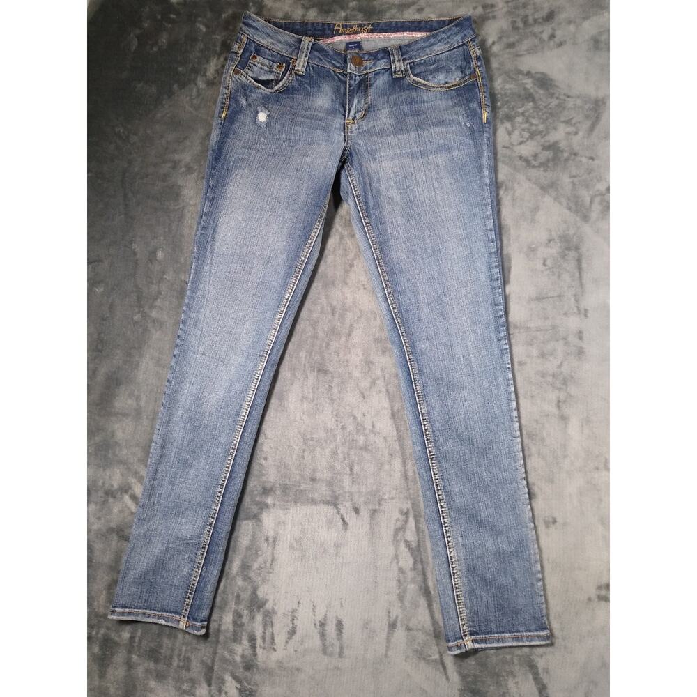 Amethyst Jeans Womens 7 Regular Blue Medium Wash Classic Denim